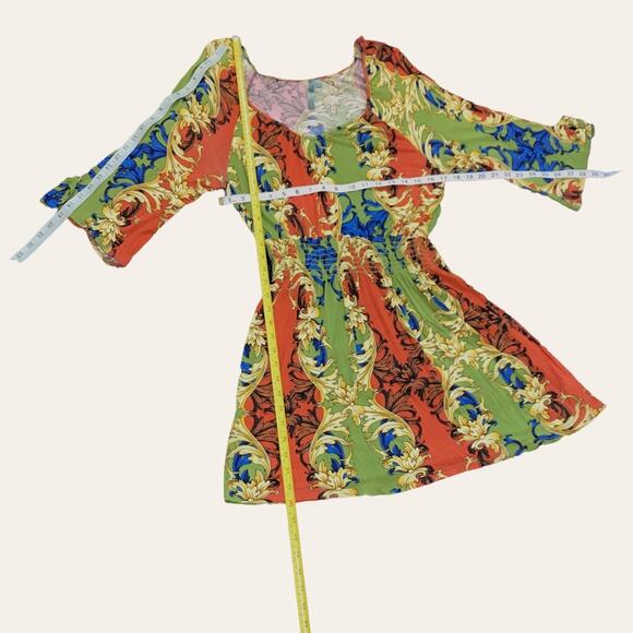 Anthropologie Poema cinched waist retro style floral dress - Picture 8 of 8